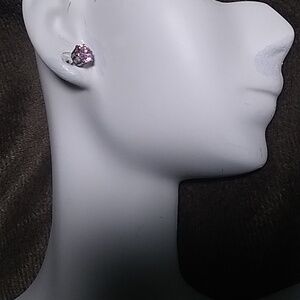 5mm pink(lavender tint) crystals posts